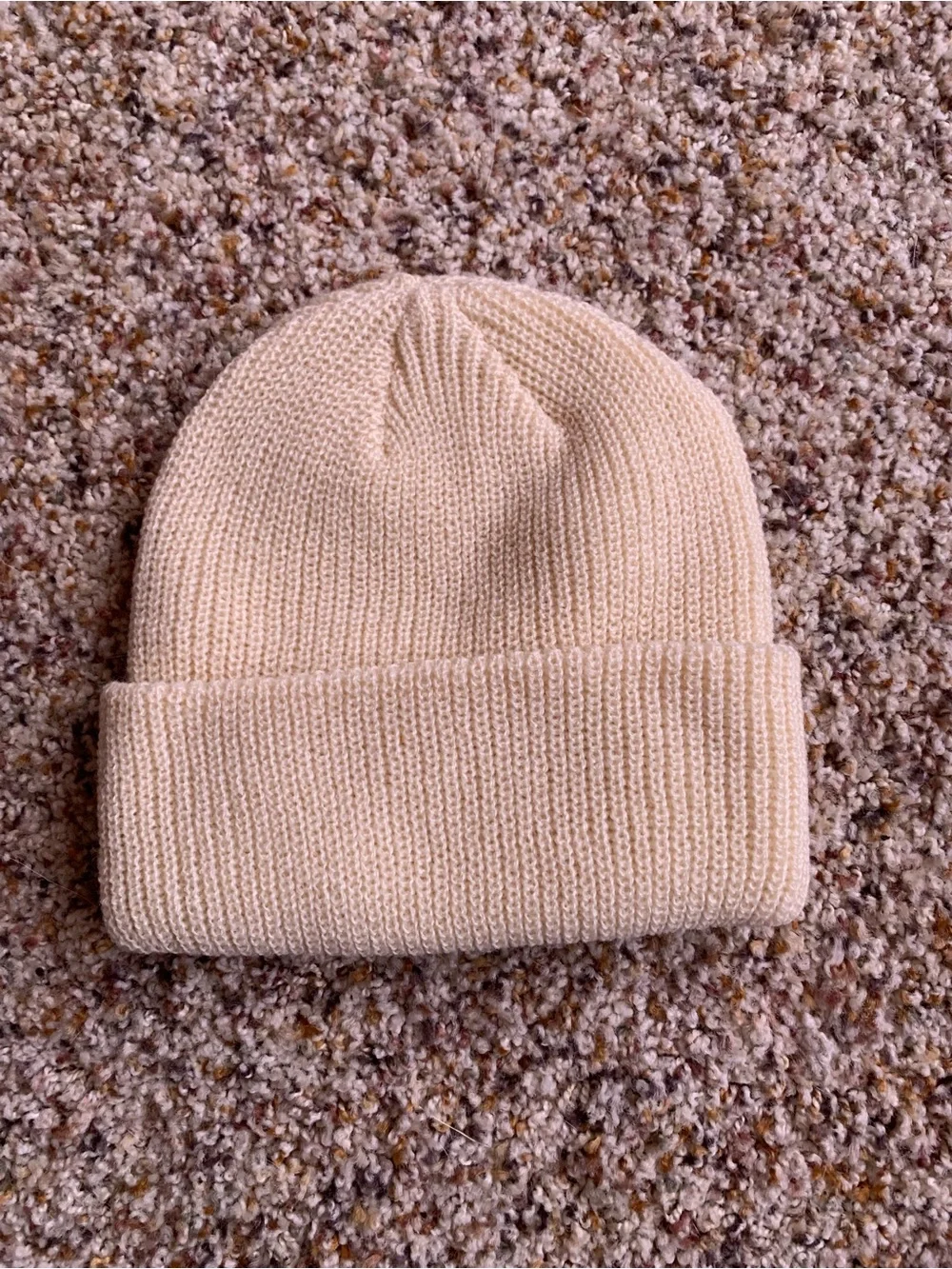 Kids' Cream Knit Beanie